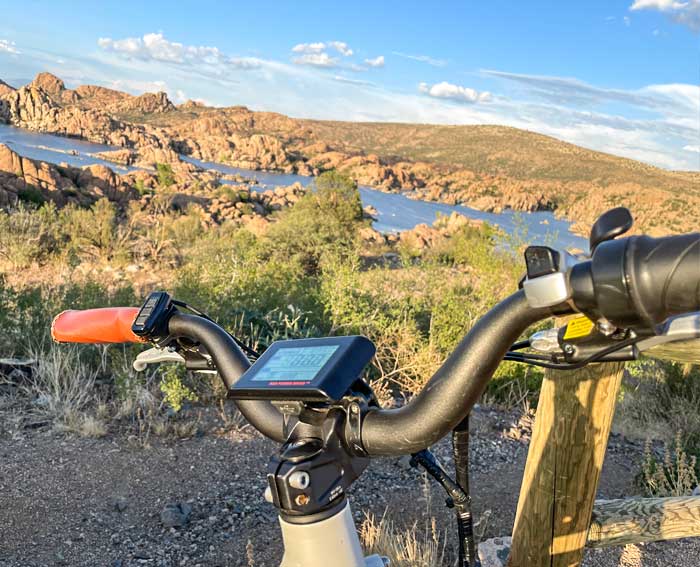 Scenic View of Lake From Ebike